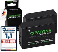 PATONA 2X Premium LP-E17 Batería 1100mAh Compatible con Canon EOS RP R8 R10 R50 R100 77D 200D 250D 750D 760D 770D 800D 850D 8000D M3 M5 M6 Mark II Kiss X8i X9 Rebel SL2 SL3 T6i LPE17 LP E17