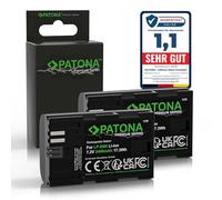 PATONA 2X Premium LP-E6N Batería (2400mAh 7.2V 17.3Wh) Compatible con Canon EOS 5D Mark II III IV 5DS R5 R 6D 7D 60D 60Da 70D 80D 90D XC10 XC15 LPE6N LP-E6