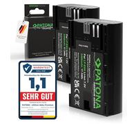 PATONA 2X Premium LP-E6N LP-E6P Batería 2400mAh Compatible con Canon EOS 5D Mark II Mark III 5DS R5 R 6D 7D 60D 60Da 70D 80D 90D XC10 XC15 5 6 7 60 70 80 90 D LP-E6 LPE6 LPE6N LPE6P