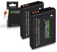 PATONA 2X Premium NB-5L Batería (1100mAh / 3.7V / 4.1Wh) Compatible con Canon IXY Digital 1000 800 900 IXUS 90 800 850 860 870 IS PowerShot S100 S110 SX200 SX220 SX230 HS SD900 ELPH NB5L