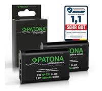 PATONA 2X Premium NP-BX1 Batería 1090mAh Compatible con Sony CyberShot DSC-RX1 R RX1 RX100 II III IV V Vi VII M HX50 HX60 HX80 HX90 HX99 HX400V WX300 WX500 DSC-RX100 DSC-HX50 NPBX1 NP BX1