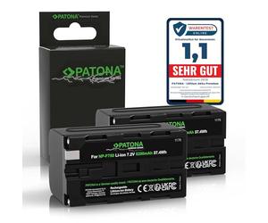 PATONA 2X Premium NP-F750 Batería 5200mAh Compatible con videocámaras Sony, Indicadores LED, iluminación, luz de Video, monitores, cámara, Battery NP-F750 NP-F950 NP-F970 NPF550 NP F550