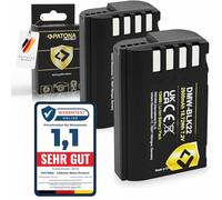PATONA 2X Protect Batería DMW-BLK22, 2600mAh 7.2V, Compatible con Lumix DMW BLK22, DC-S5, DC-S5II, DC-G9, GH5, GH5S, GH6 | Ignífugo y Resistente al Calor | Celdas de Alto Rendimiento