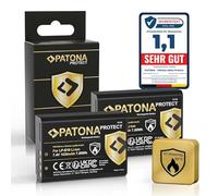 PATONA 2X Protect Batería para Canon LP-E10 LPE10 1020mAh | Compatible: Canon EOS 1100D, 1200D, 1300D, 2000D, 4000D, Canon EOS 1D X, 1D X Mark II, Canon EOS Kiss X50, Kiss X70, Kiss