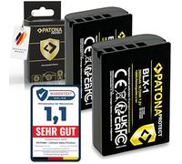PATONA 2X Protect BLX-1 Batería de Repuesto 2600mAh Compatible con Olympus OM-1 OM-3 OM1 OM3 BLX1 BL-X1 BL X1 BLX 1 con Sensor NTC y Carcasa V1 Resistente al Calor, ignífuga