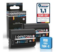 PATONA 2X USB-C Platinum Batería para Panasonic DMW-BLK22 BLK22E 2600mAh
