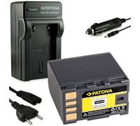 PATONA 3en1 Cargador + BN-VF823 Batería reemplazo para JVC BN-VF823U BN-VF808 BN-VF808U BN-VF815 BN-VF815U baterías Compatible con JVC GZ-HD5 GZ-HD6 GR-D720 GZ-MG140 GZ-MS100