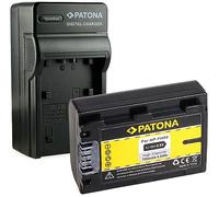 PATONA 3en1 Cargador + NP-FH50 Batería reemplazo para Sony NP-FH30 NP-FH40 NP-FH60 NP-FH70 NP-FH100 NP-FP30 NP-FP50 NP-FP51 NP-FP60 NP-FP61 NP-FP70 NP-FP71 FP90 NP-FP91 baterías