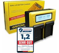 PATONA 7525 Dual Cargador LCD USB para Sony NP-F970 F750 F570 FM500H