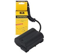 PATONA Adaptador de batería D-TAP (dummy) para Nikon EN-EL15/EL15b/EL15c | Compatible: Nikon 1 V1, D7000, D7100, D7200, D7500, D600, D610, D750, D780, D800, D810, D850, Nikon Z8, Nikon VP-EP5B