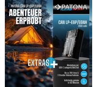 Patona BaterÃa de platino con entrada USB-C para Canon LP-E6P