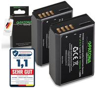 Patona - Batería de Repuesto para Canon LP-E10 (2 Unidades, 1020 mAh, con Infochip, Compatible con Canon EOS 1100D, 1200D, 1300D, 2000D y 4000D)