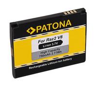 Patona Batería para Motorola Razr2 V8 Moto U8 U9 V10 V9 V9m ZN5 Razr2 V8 MOTORAZR2