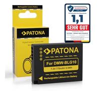 PATONA Batería para Panasonic DMW-BLG10 BLG10E DMC-GF6 770mAh 7.2V