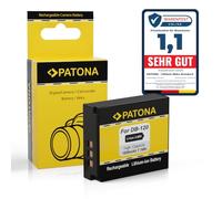 PATONA batería para Ricoh GR IV, DB-120, 1850 mAh 3,85 V Li-Ion | Batería de repuesto para Ricoh DB-120 (GR IV), con protección contra sobrecarga y cortocircuitos, compatible con el original