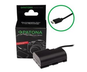 Patona Batería premium de entrada USB-C con cable adaptador para Canon LP-E6 LP-E6N