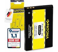 PATONA Bateria reemplazo para Nokia BL-4C BL4C (1000mAh / 3.7Wh / 3.7V) Compatible con Nokia 1661 1662 2650 2690 3108 3500 5100 6100 6125 6136 6170 6260 6300 6820 7200 7270 X2-00