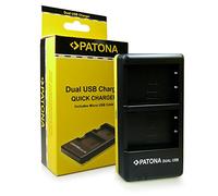 Patona Cargador 1948 USB Dual para batería Olympus BLS-5 BLS-50 BLS-1