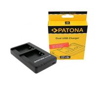 Patona Cargador Batería Doble Para Ricoh DB-120 GR IV Incluye Cable USB-C (4165)