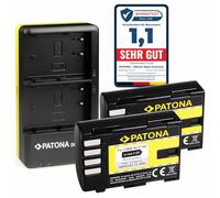 PATONA Cargador Doble con 2X Batería DMW-BLF19E / BLF19 Compatible con Panasonic Lumix DC-G9 DC-GH5 GH5L GH5M DMC-GH3 GH3A DMC-GH4 GH4A GH4H GH4M GH4R GH4U