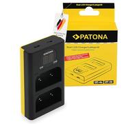 PATONA Cargador Doble (LCD USB-C Micro-USB) para BLX-1 BLX1 Baterías Compatible con Olympus OM-1, OM1, OM-1 II, OM-3, OM3