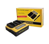 Patona Cargador doble LCD USB para Canon LP-E4 LP-E19