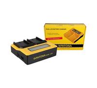 Patona Cargador doble LCD USB para Canon LPE6 LP-E6