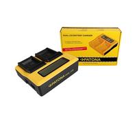 Patona Cargador doble LCD USB para Canon NB-11L