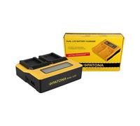 Patona Cargador doble LCD USB para Canon NB10L