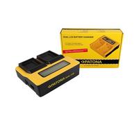 Patona Cargador doble LCD USB para Canon NB12l NB13l