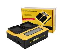 Patona Cargador doble LCD USB para Olympus BLH-1