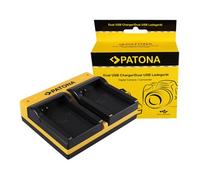 Patona Cargador doble para Contour GPS Contour CT-3650 HD 1080P incl. cable micro USB