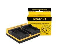 Patona Cargador doble para Leica Panasonic DMW-BLC12PP