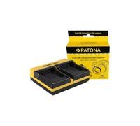 Patona Cargador Doble para Panasonic Lumix DMW-BLG10 In able Micro-Usb