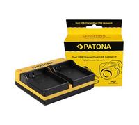 Patona Cargador doble para Samsung BP1900 NX1 NX-1 in able micro USB