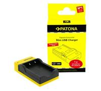 Patona Cargador micro-USB delgado para Fuji NP-40