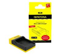 Patona Cargador micro-USB delgado para Panasonic DMW-BCF10E