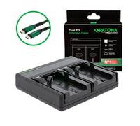 Patona Cargador Premium Dual PD Performance para Kodak Klic-8000 in ntrada/salida USB-C