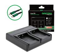 Patona Cargador Premium Dual PD Performance para Medion DC-8300 in ntrada/salida USB-C