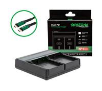 Patona Cargador Premium Dual PD Performance para Olympus BLH-1 incl. entrada/salida USB-C