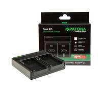 Patona Cargador Premium Dual PD Performance para Olympus PS-BLS1 BLS5 incl. entrada/salida USB-C
