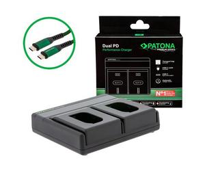 Patona Cargador Premium Dual PD Performance para Panasonic DMW-BLK22