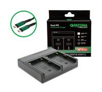 Patona Cargador Premium Dual PD Performance para Sony BP-U60 incl. entrada/salida USB-C