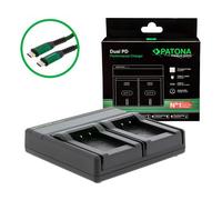 Patona Cargador Premium Dual PD Performance para Sony NP-BX1 in ntrada/salida USB-C