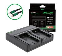 Patona Cargador Premium Dual PD Performance para Sony NP-FS11 in ntrada/salida USB-C