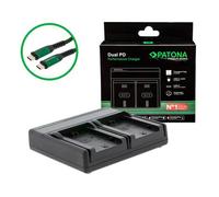 Patona Cargador Premium Dual PD Performance para Sony NP-FZ100 incl. entrada/salida USB-C