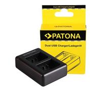 Patona Cargador rÃ¡pido doble para Garmin VIRB XE, GMICP902624 incl. cable Micro-USB