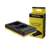 Patona Cargador rÃ¡pido doble para Leica BP-DC9 Panasonic DMW-BMB9