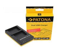 PATONA Cargador Doble para DMW-BLC12 Baterías Compatible con Panasonic Lumix DMC-FZ200 DMC-FZ1000 DMC-G5 DMC-G6 DMC-GX8