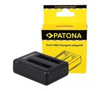 Patona Cargador rápido dual para Xiaomi Yi Xiaoyi YDXJO1XY in able Micro-USB